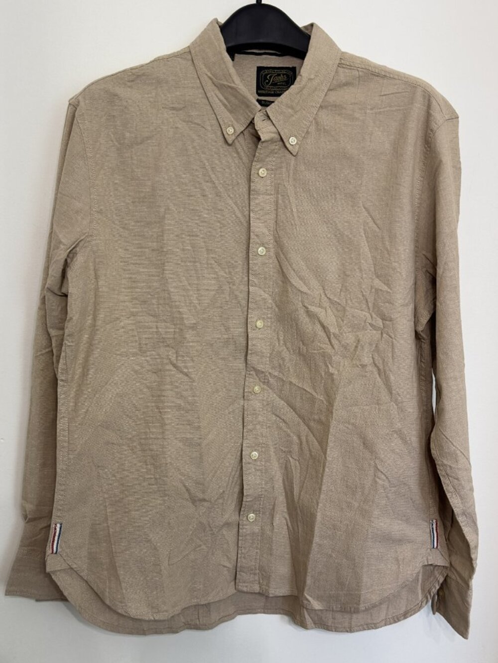 MEN'S JACHS HERITAGE CAMBRAY BUSHWICK COTTON SHIRT SIZE LARGE
